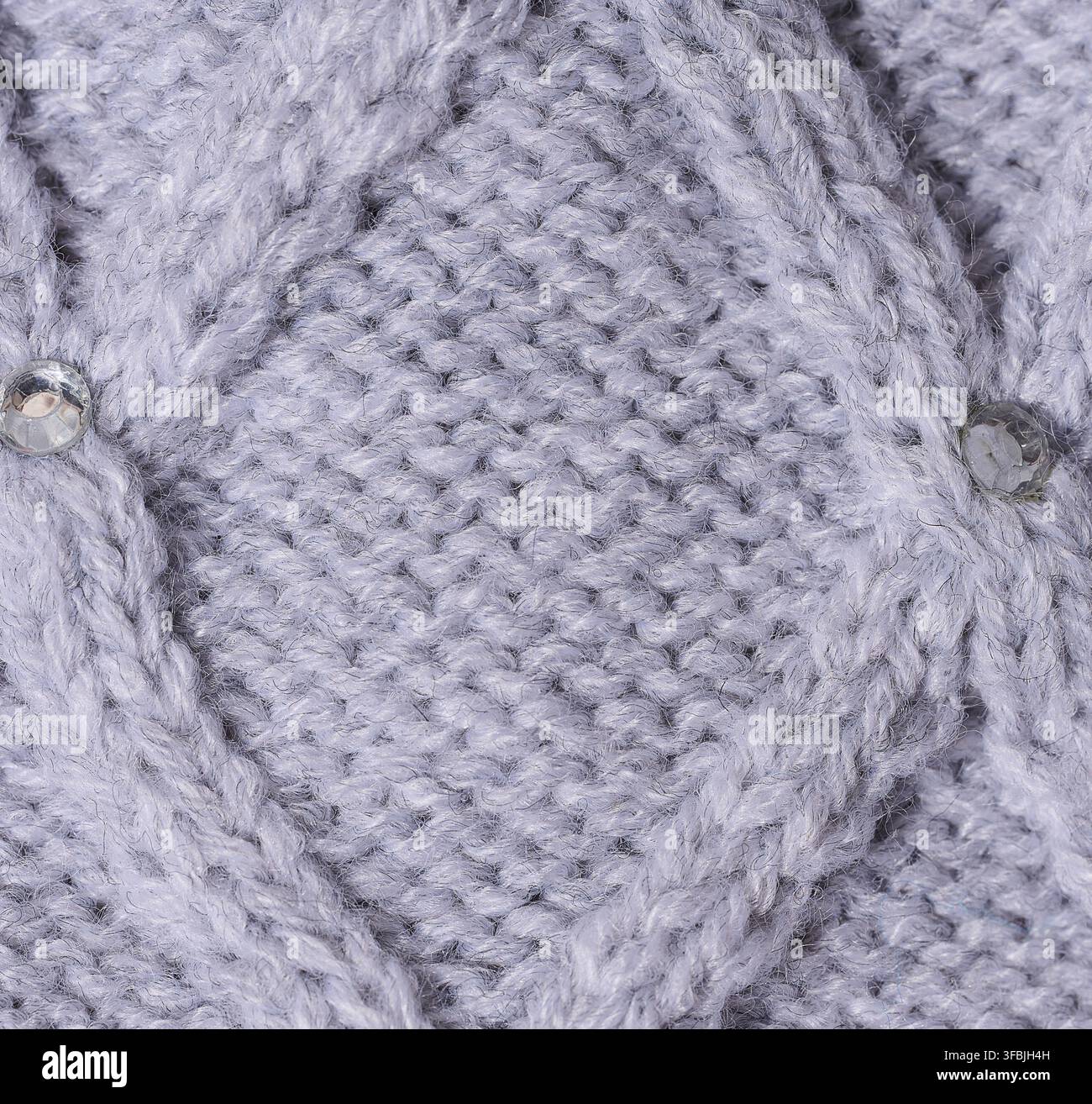 Texture de tissu gris tricoté Banque D'Images