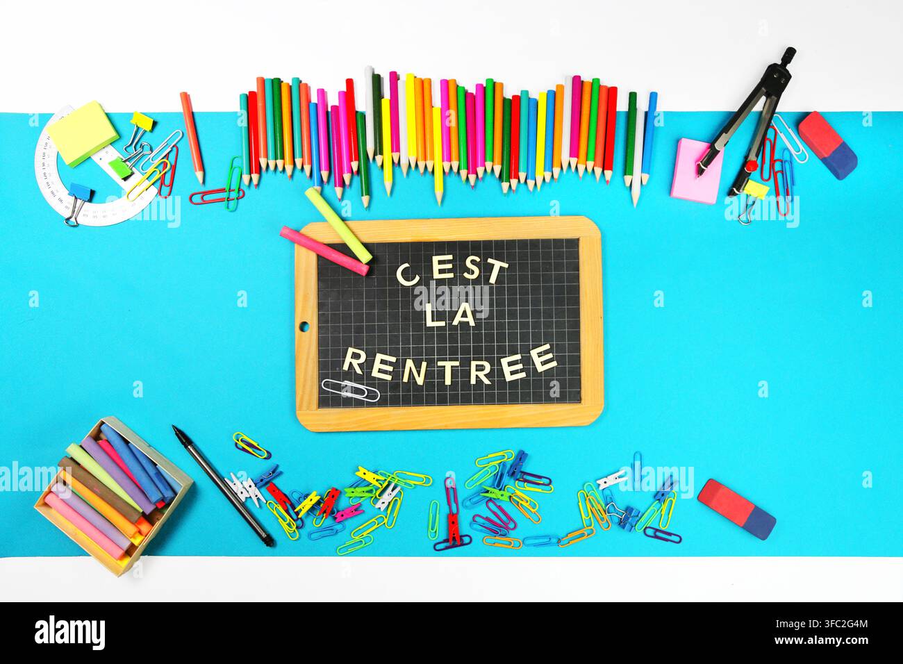 c'est retour à l'école, information, info, année scolaire Banque D'Images