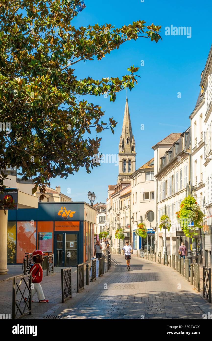 France, Val d'Oise, Argenteuil, centre-ville Banque D'Images