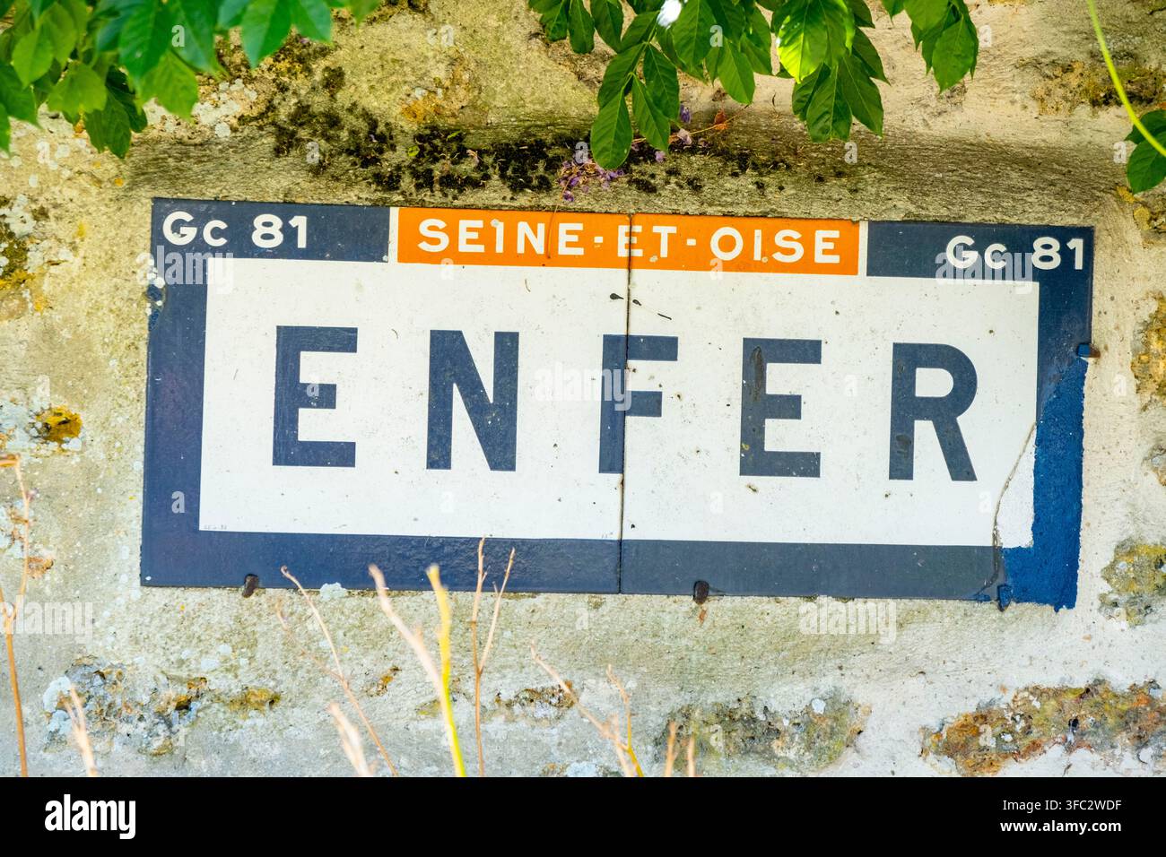 France, Val d'Oise, le village d'Enfer Banque D'Images