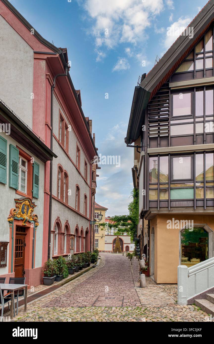 Altstadt est le centre historique de Fribourg, Forêt Noire en Allemagne Banque D'Images