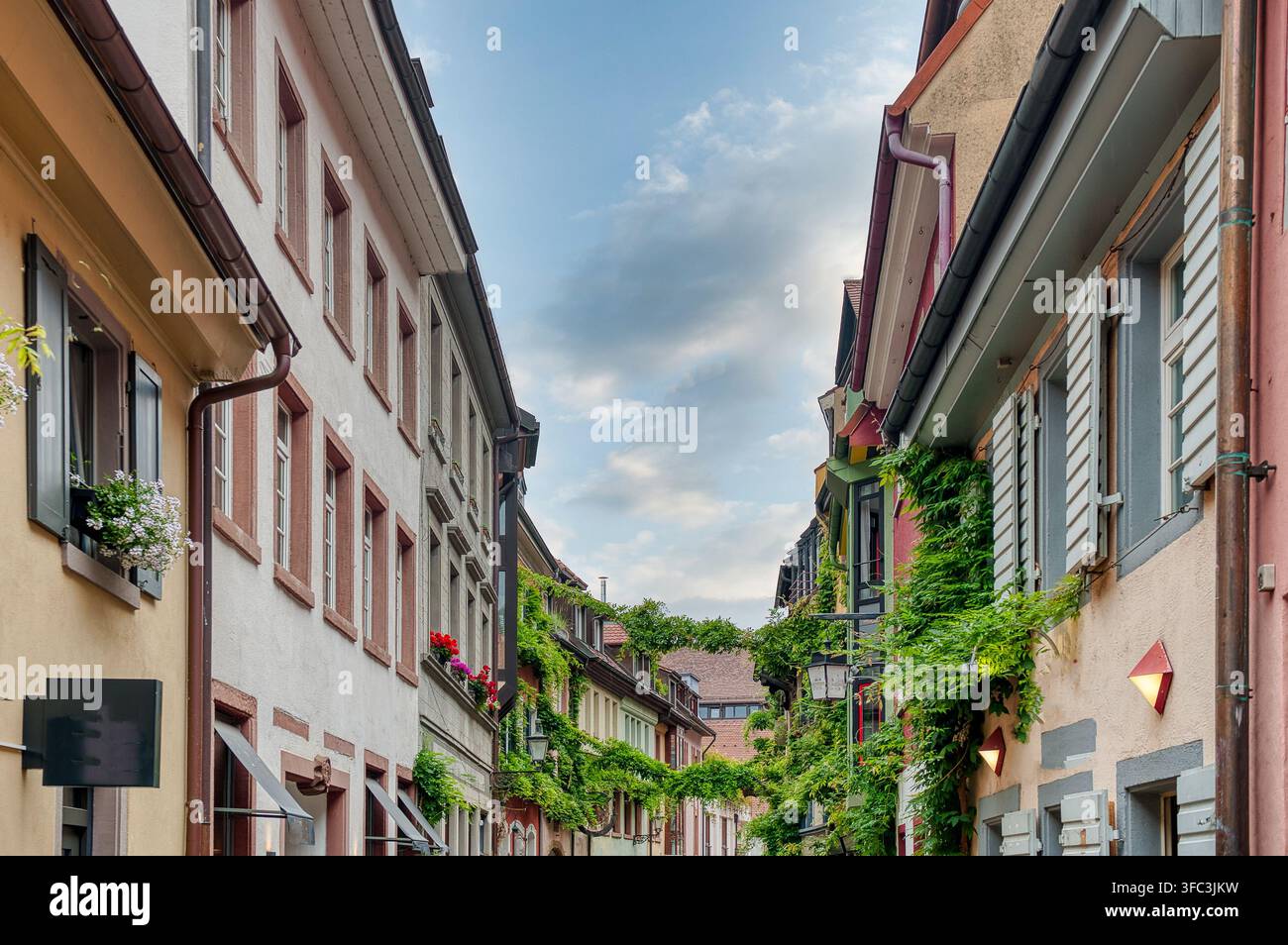 Altstadt est le centre historique de Fribourg, Forêt Noire en Allemagne Banque D'Images
