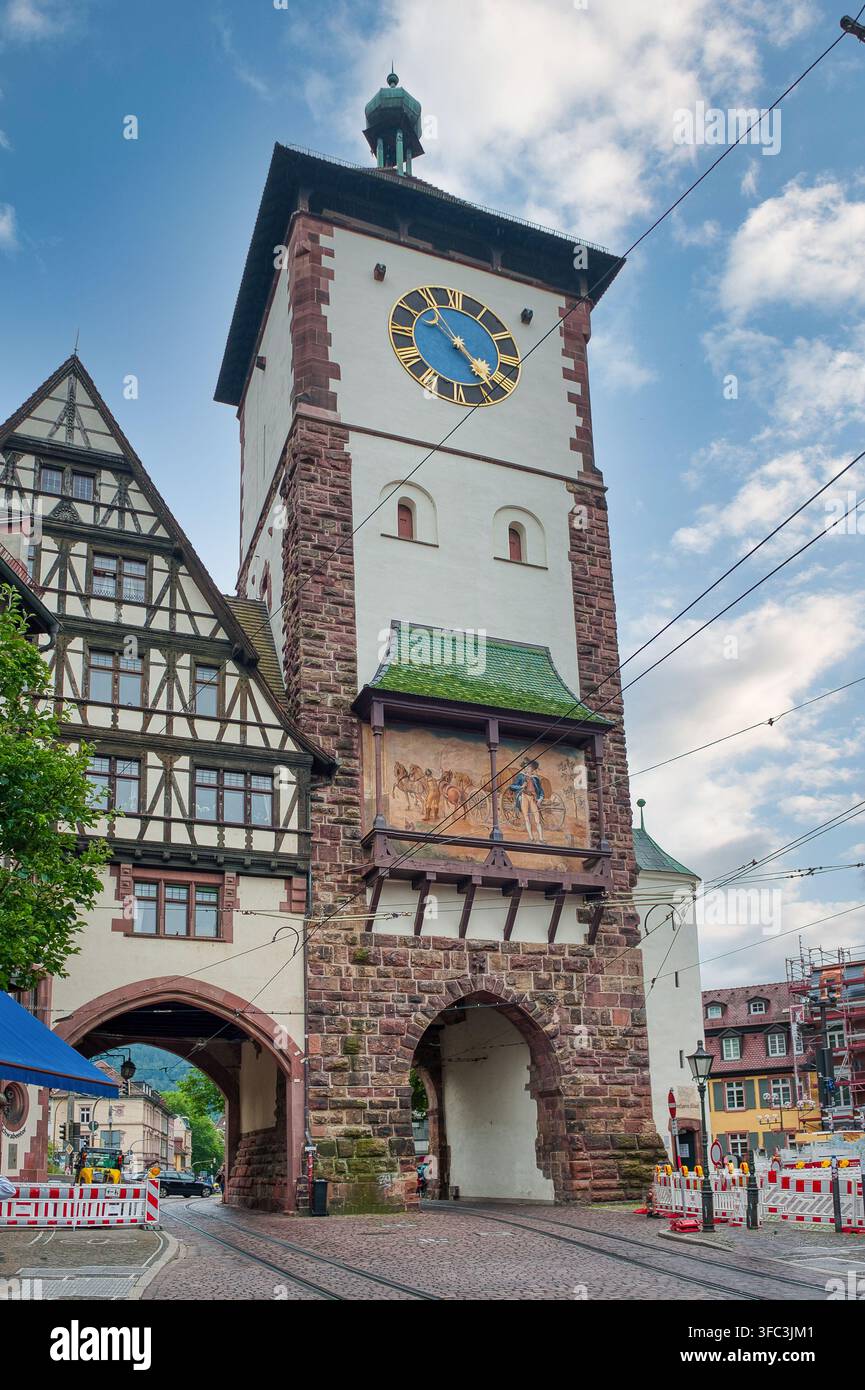 Altstadt est le centre historique de Fribourg, Forêt Noire en Allemagne Banque D'Images