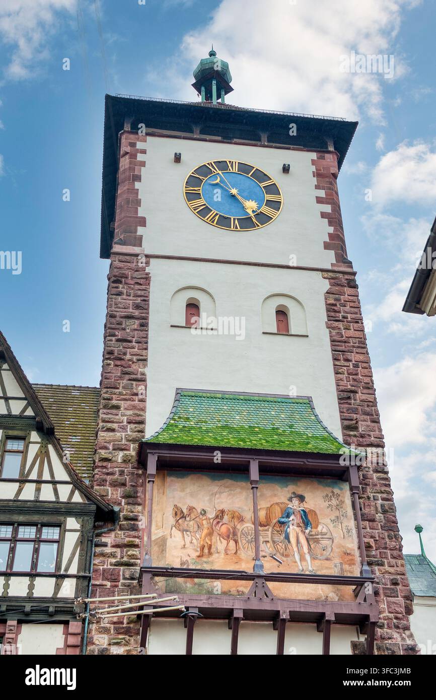 Altstadt est le centre historique de Fribourg, Forêt Noire en Allemagne Banque D'Images