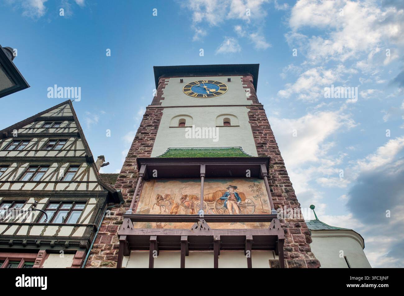 Altstadt est le centre historique de Fribourg, Forêt Noire en Allemagne Banque D'Images