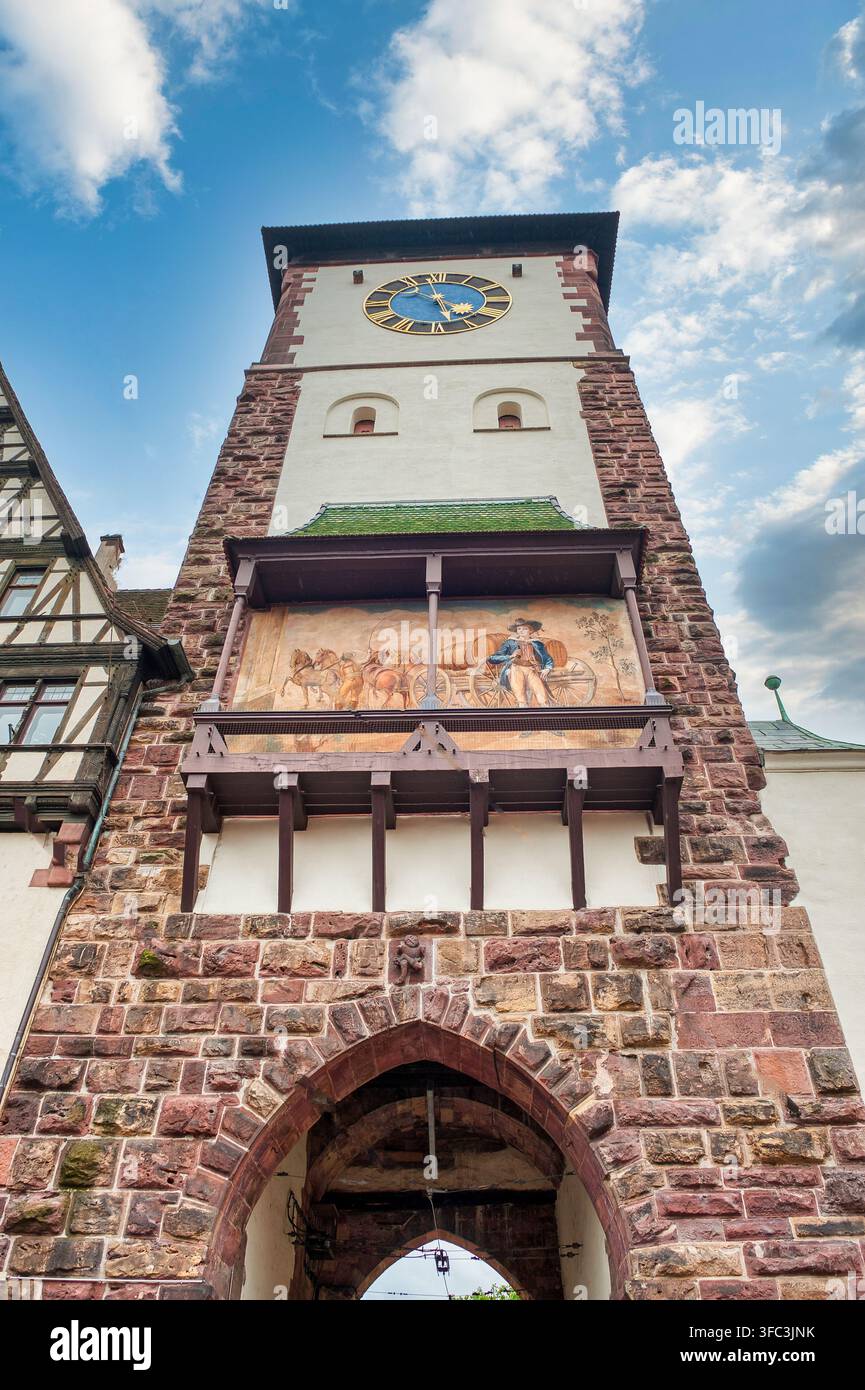 Altstadt est le centre historique de Fribourg, Forêt Noire en Allemagne Banque D'Images