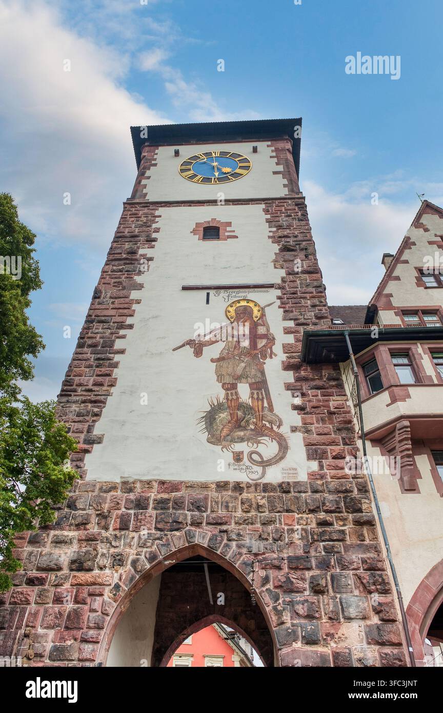 Altstadt est le centre historique de Fribourg, Forêt Noire en Allemagne Banque D'Images
