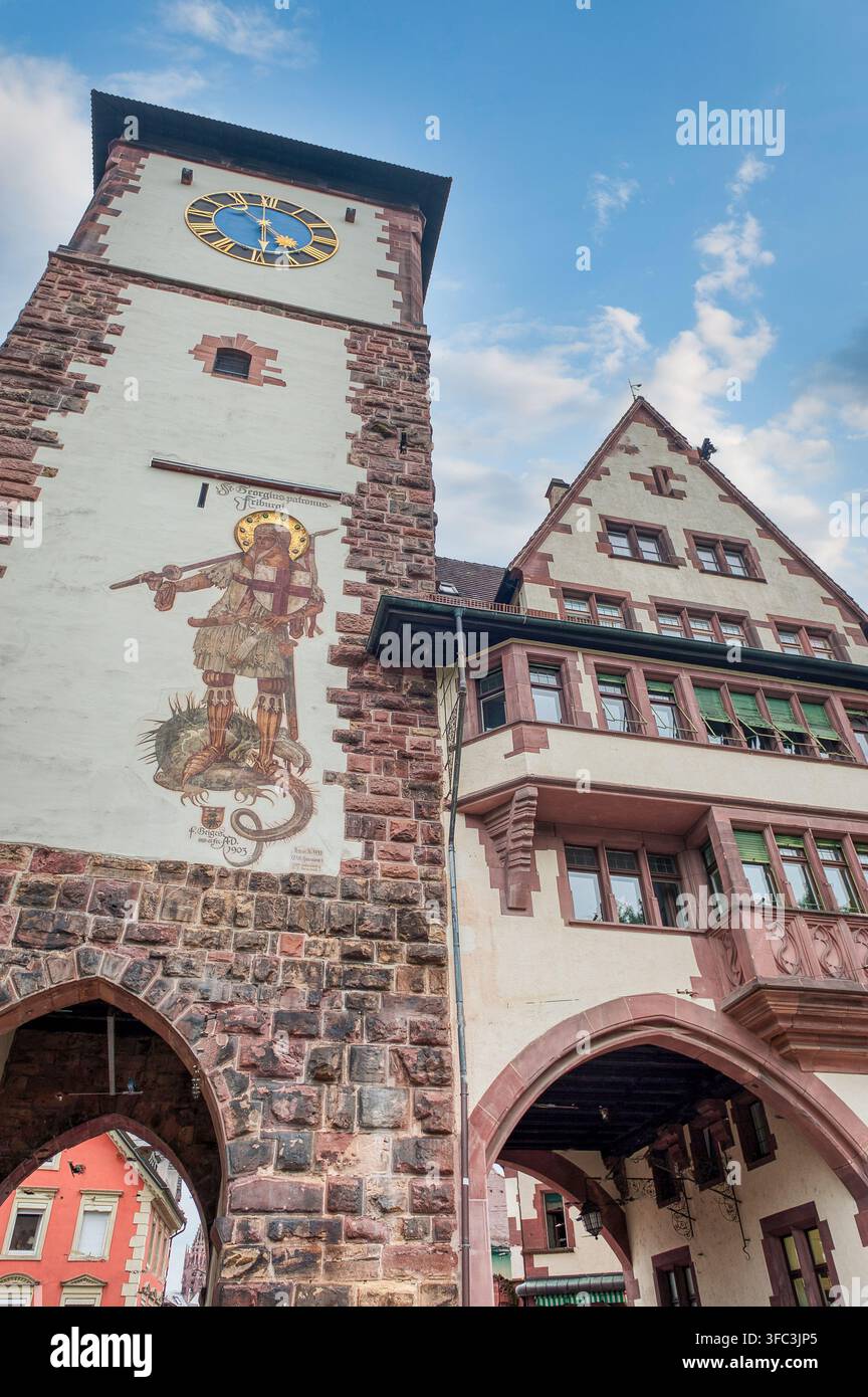 Altstadt est le centre historique de Fribourg, Forêt Noire en Allemagne Banque D'Images