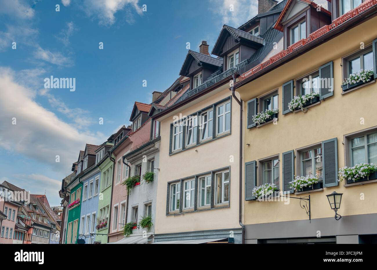 Altstadt est le centre historique de Fribourg, Forêt Noire en Allemagne Banque D'Images