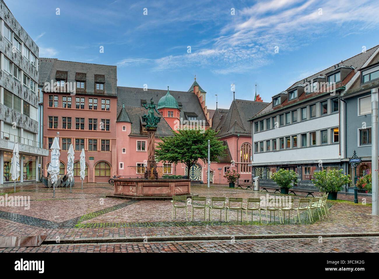 Altstadt est le centre historique de Fribourg, Forêt Noire en Allemagne Banque D'Images