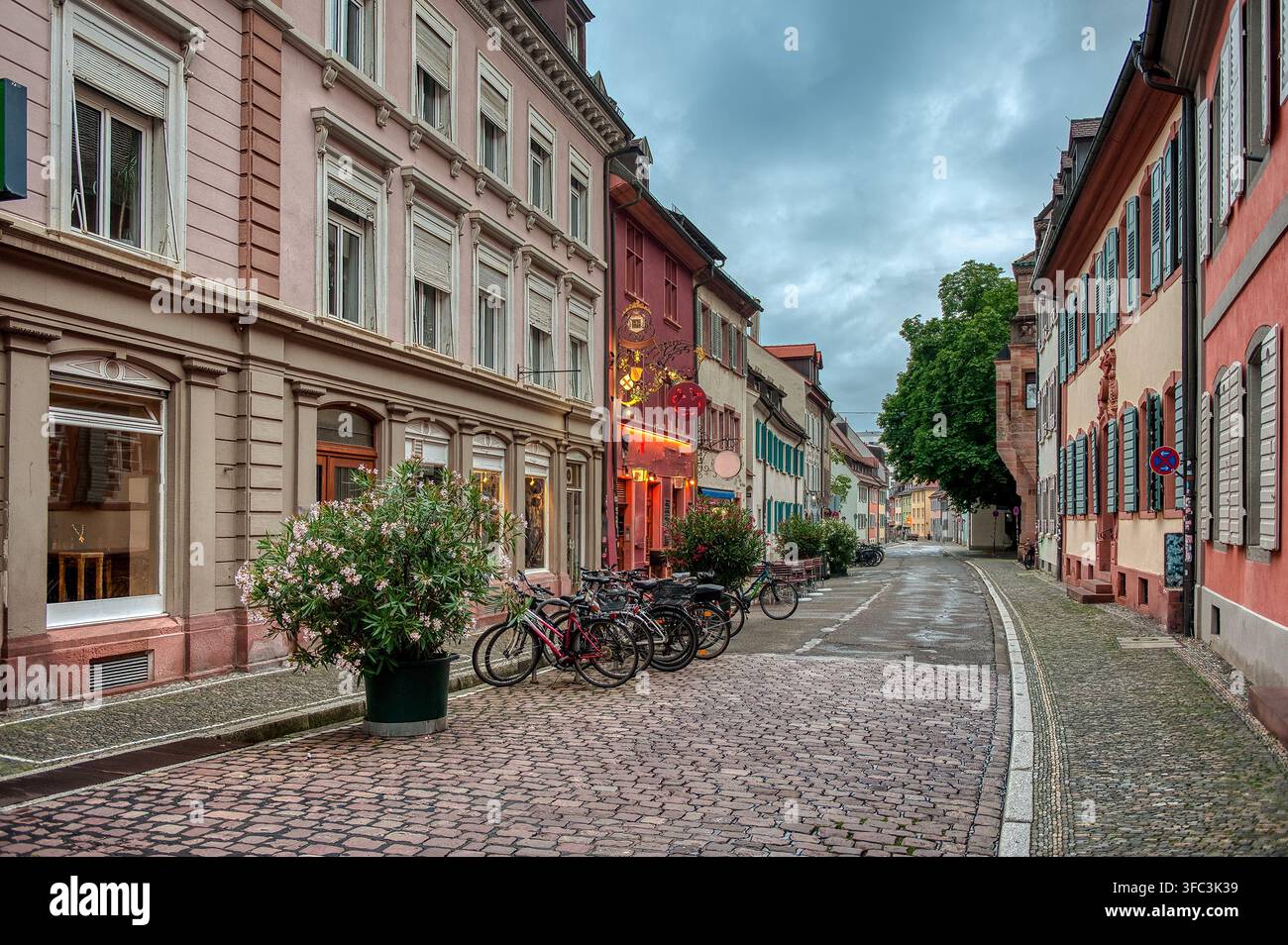Altstadt est le centre historique de Fribourg, Forêt Noire en Allemagne Banque D'Images