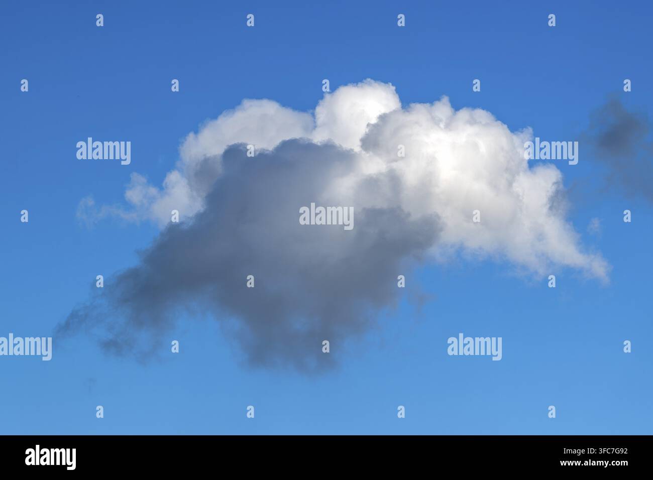 Nuages sombres et blancs, Kreuzlingen, Suisse Banque D'Images