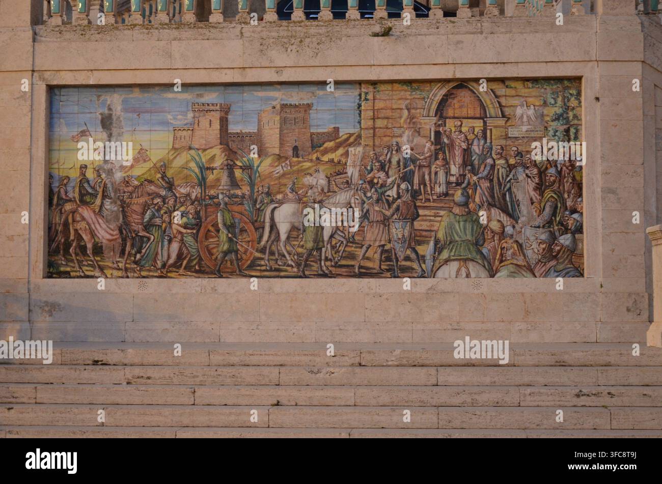 Caltagirone, Sicile 01.02.2026 : La Capture de la Cloche Altavilla Banque D'Images