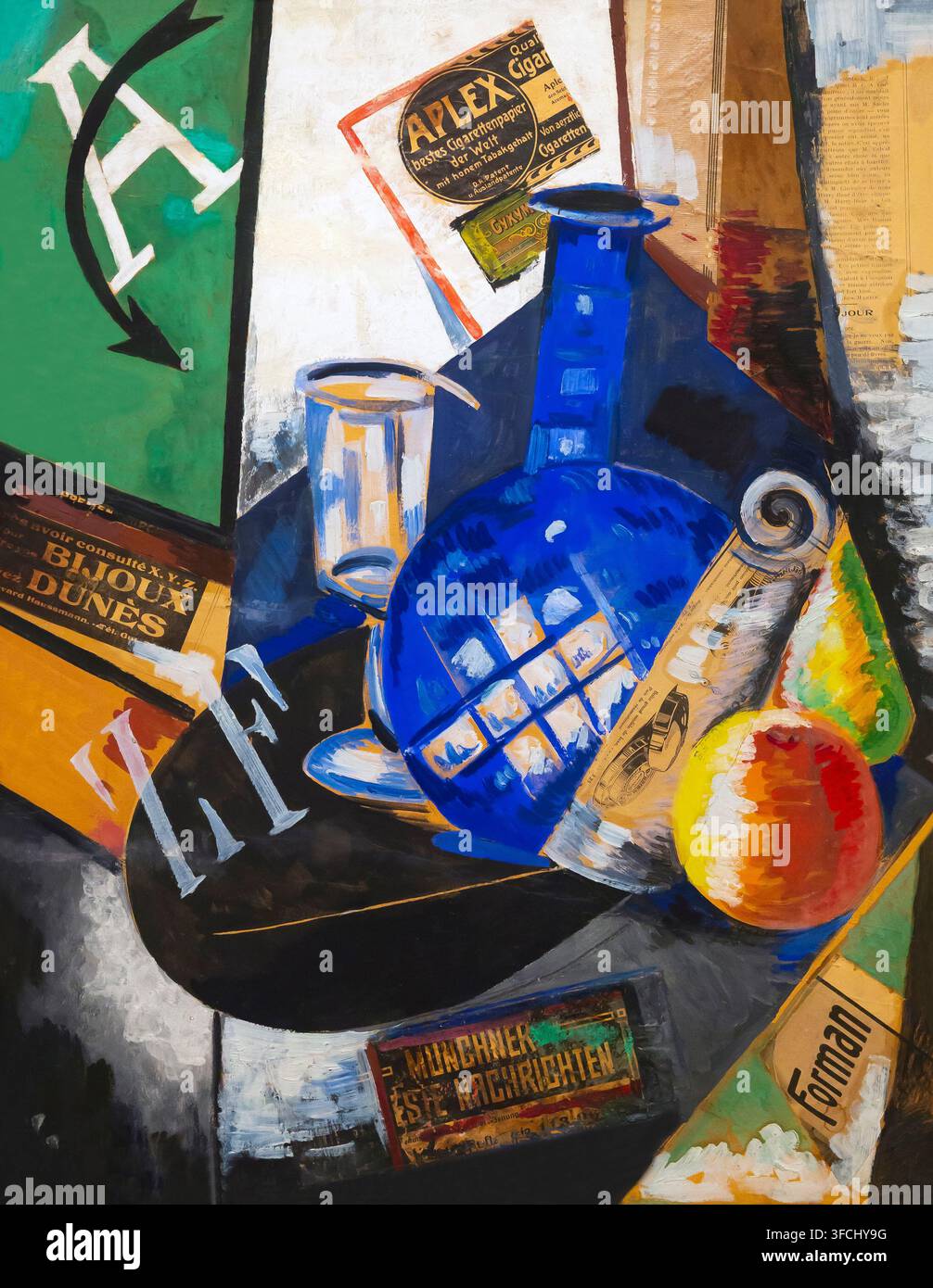 Nature morte, Alexandra Exter, Aleksandra Ekster, 1913, Musée national Thyssen-Bornemisza, Museo Nacional Thyssen-Bornemisza, Madrid Banque D'Images