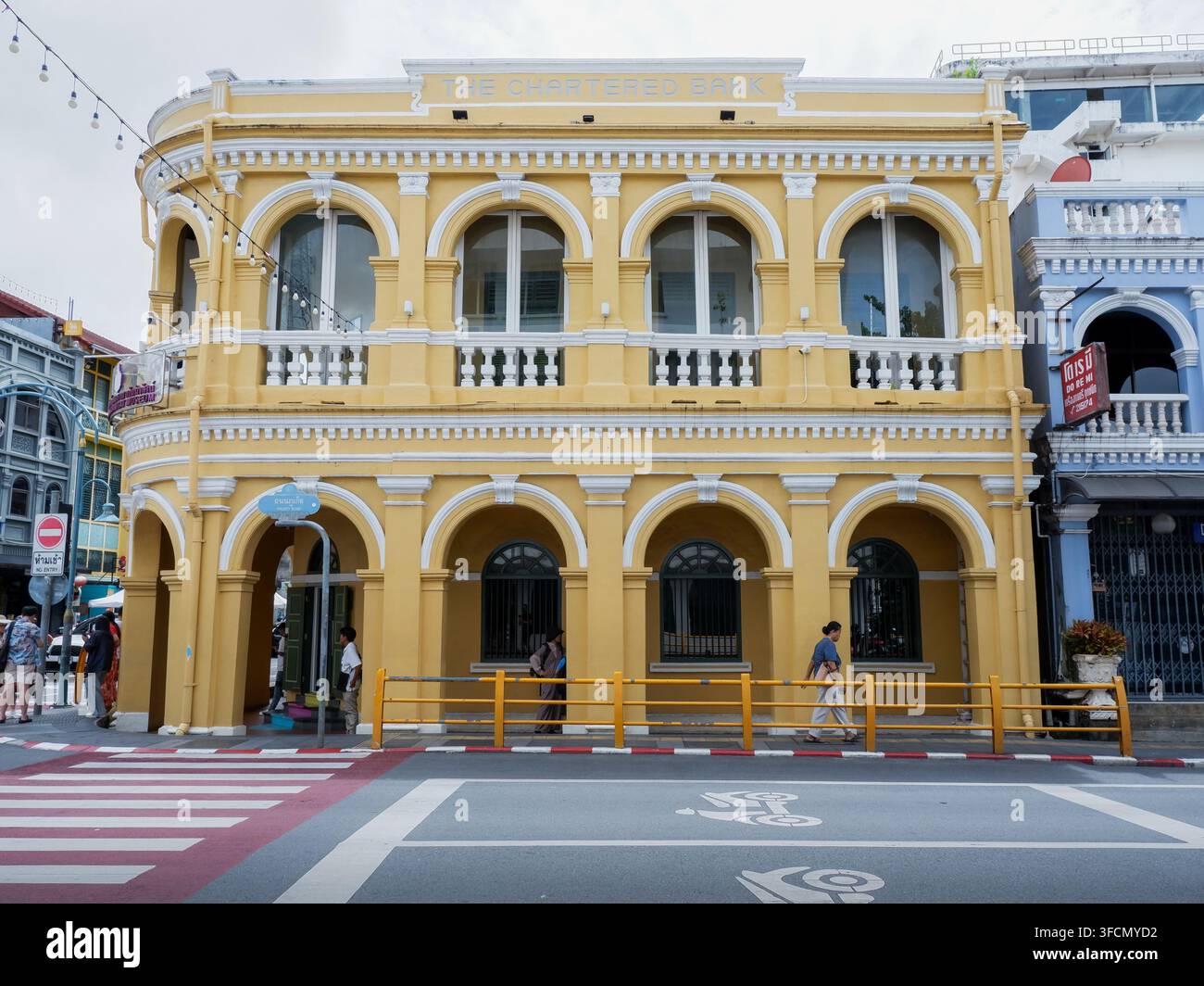 PHUKET, THAÏLANDE - 16 août 2026 : Musée Phuket Baba avec une architecture sino-portugaise situé dans la vieille ville de Phuket Banque D'Images