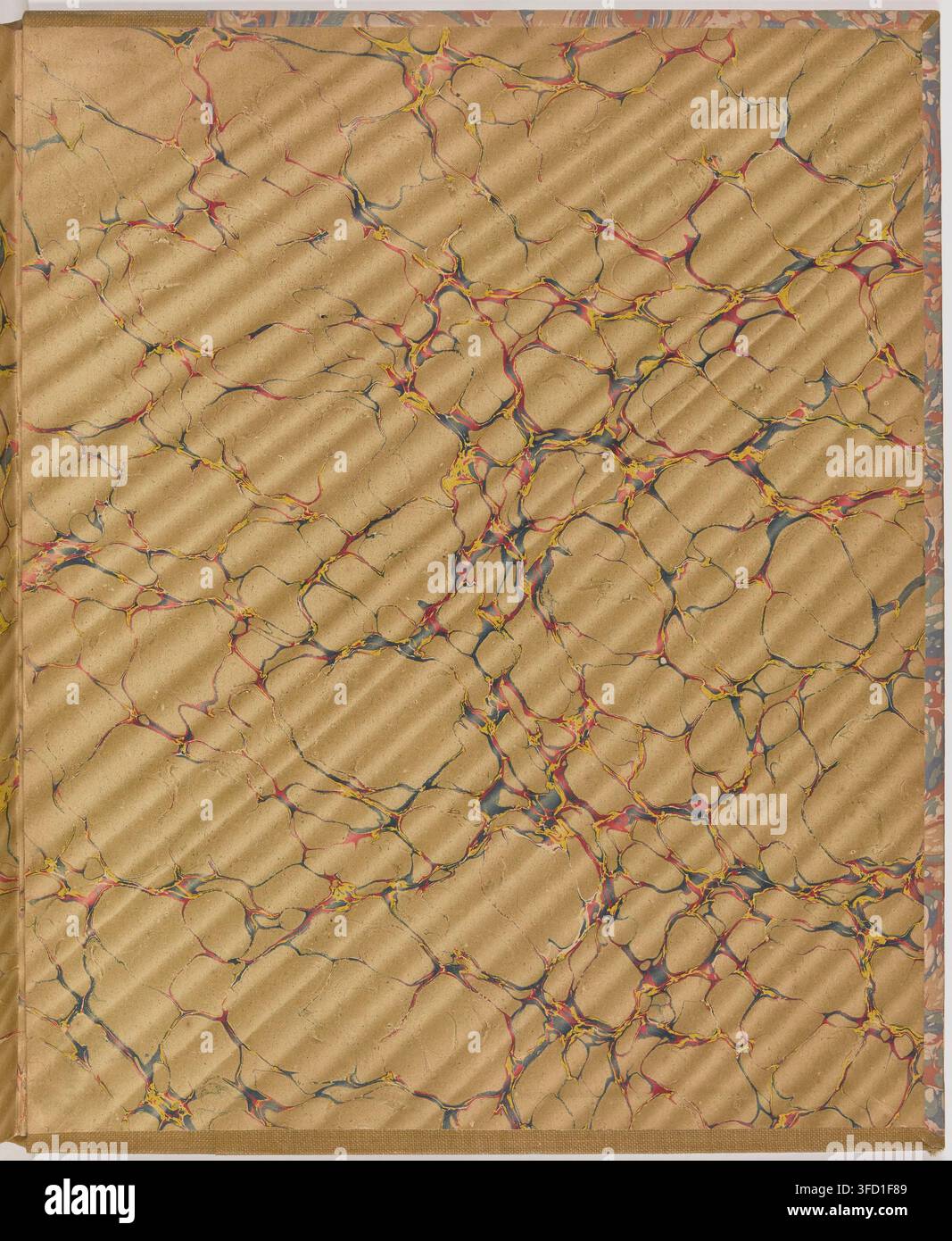 Une estampe de la série Vues d'architecture, montrant une surface texturée avec un motif en grille et des lignes diagonales, créée entre 1905 et 1925. Banque D'Images