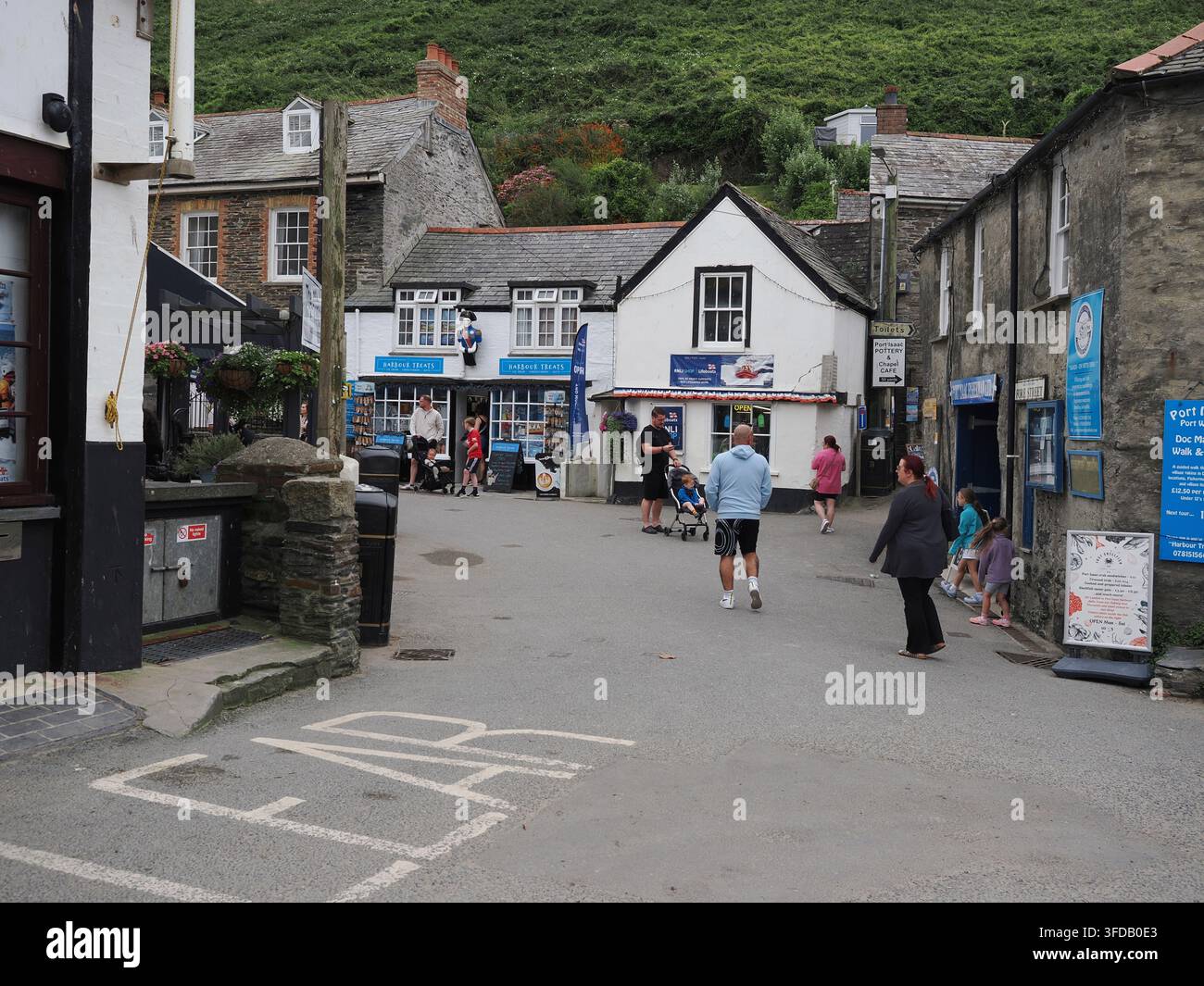 Port Isaac, ancien village de pêcheurs en Cornouailles Banque D'Images