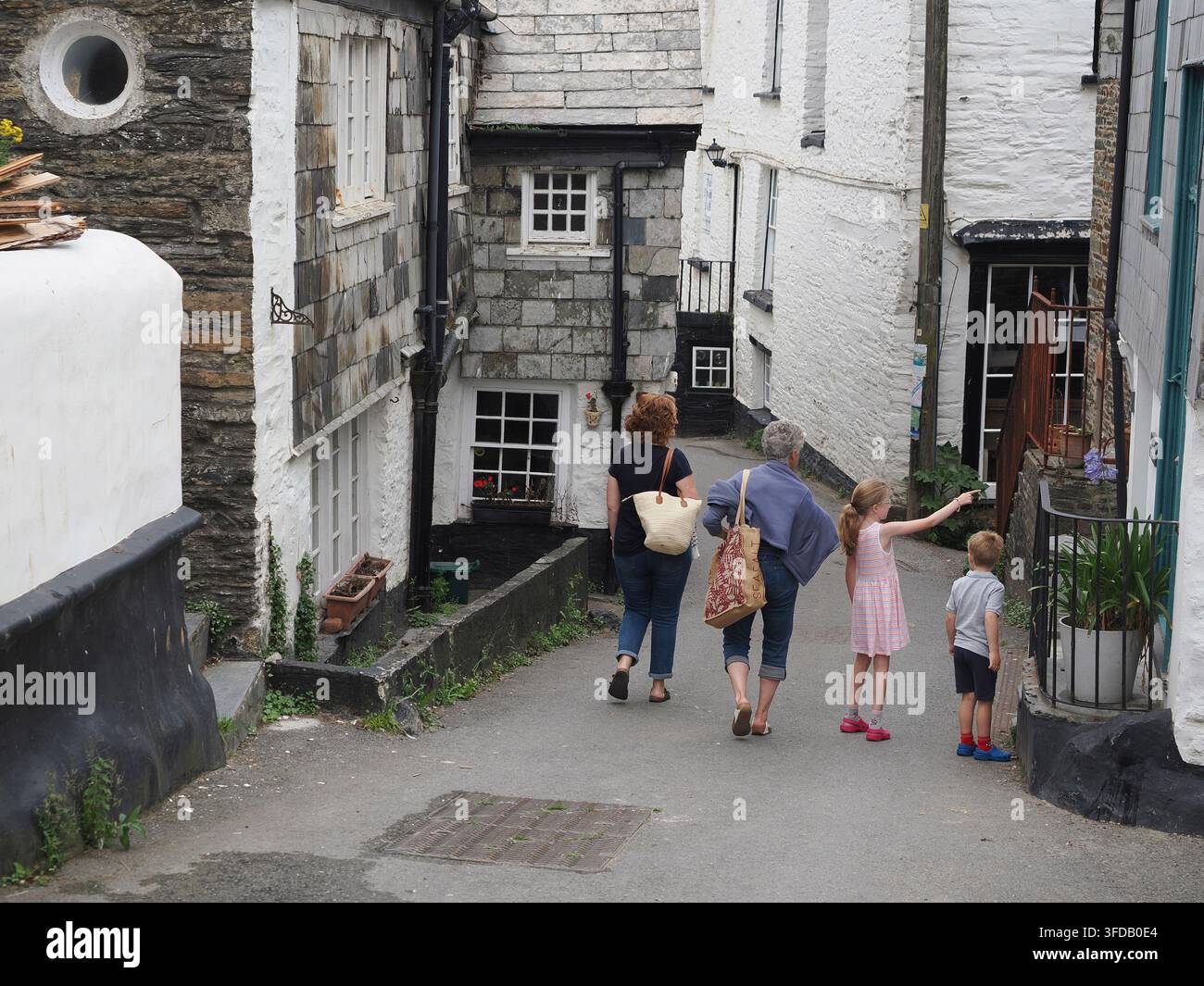 Port Isaac, ancien village de pêcheurs en Cornouailles Banque D'Images