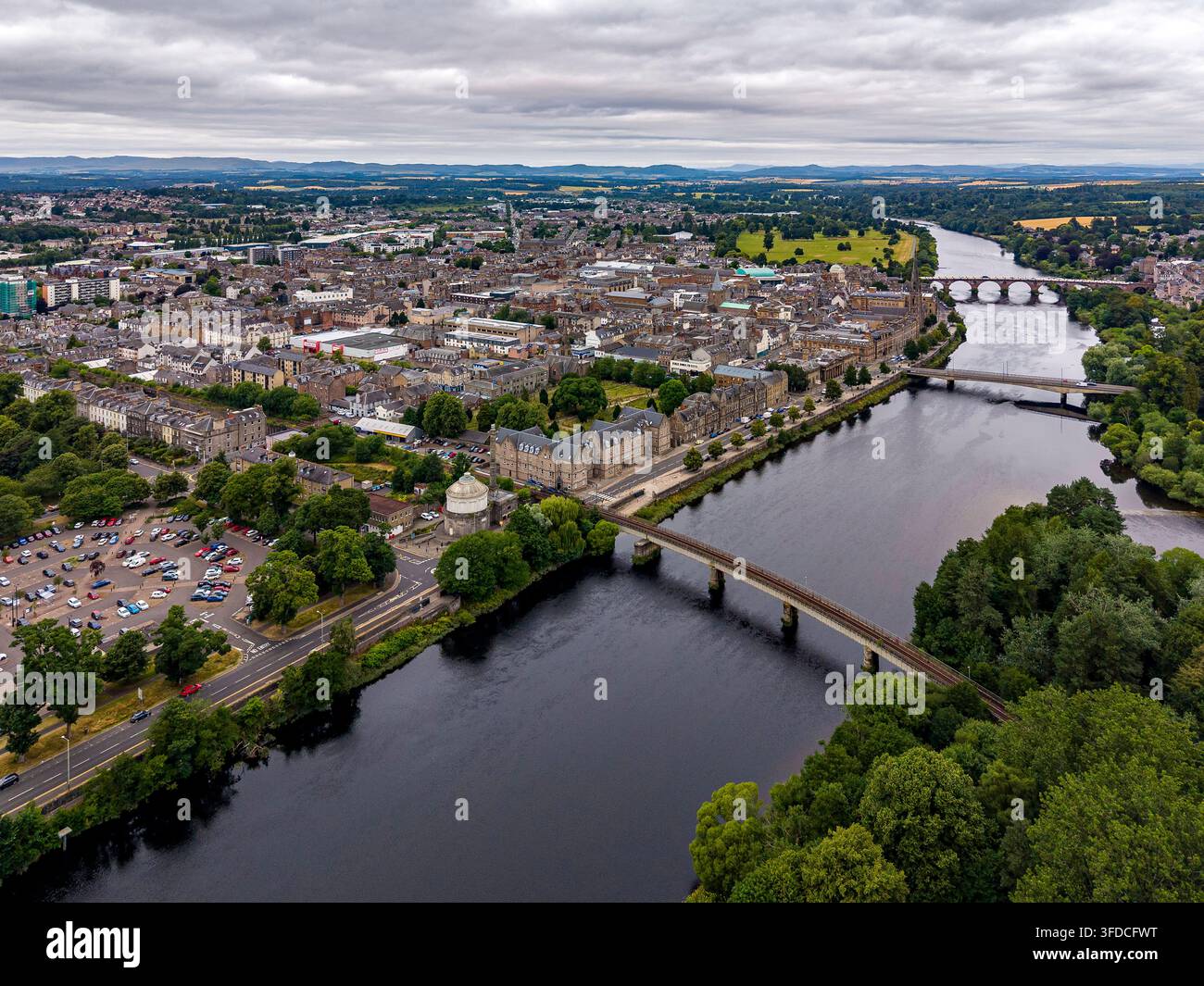 King James VI Golf Club, rivière Tay, Perth, Perthshire, Écosse, Royaume-Uni Banque D'Images