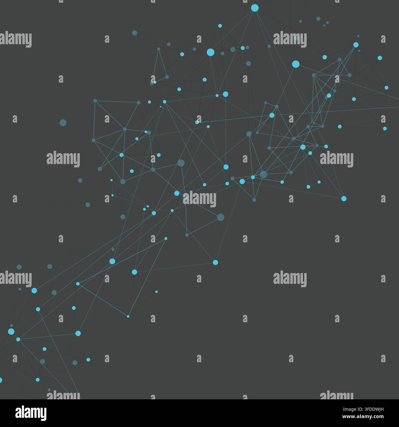 Réseau abstrait de constellation numérique dans l'espace. Arrière-plan vectoriel Illustration de Vecteur