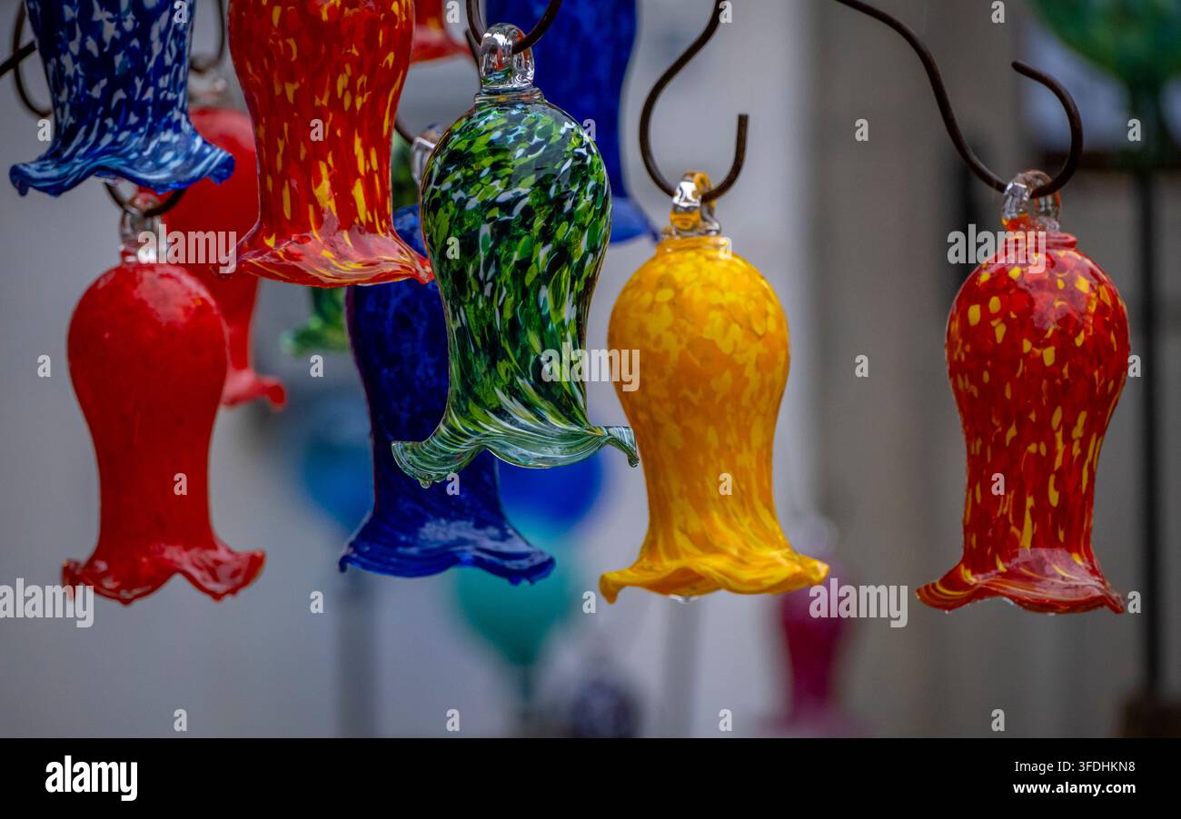 de belles pièces en verre soufflé pour la décoration des maisons et à l'intérieur, pour un style de vie merveilleux Banque D'Images