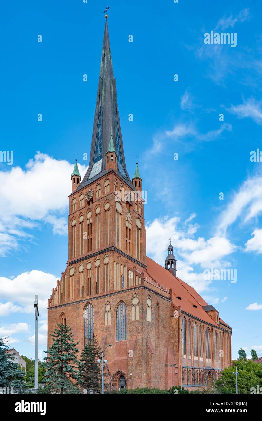 Basilique cathédrale Saint-Jacques l'Apôtre, Szczecin, Pologne Banque D'Images