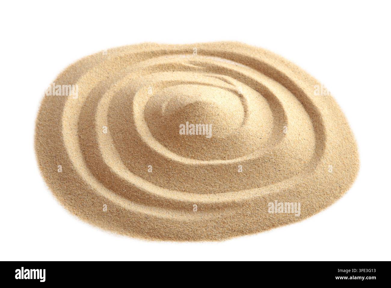 Tourbillon de sable sur fond blanc Banque D'Images