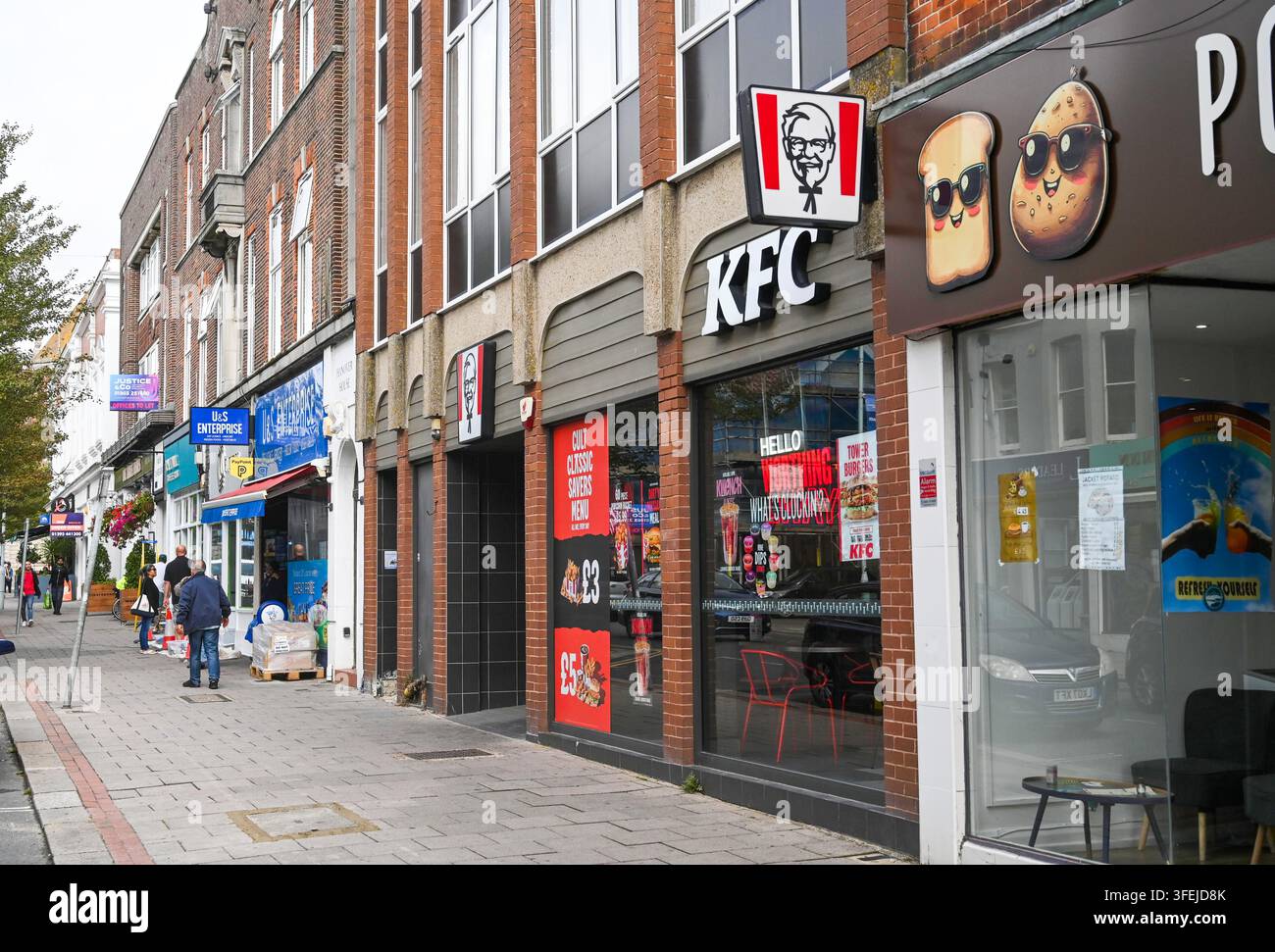 KFC restaurant rapide à emporter sur Chapel Road à Worthing, West Sussex, Angleterre UK Banque D'Images