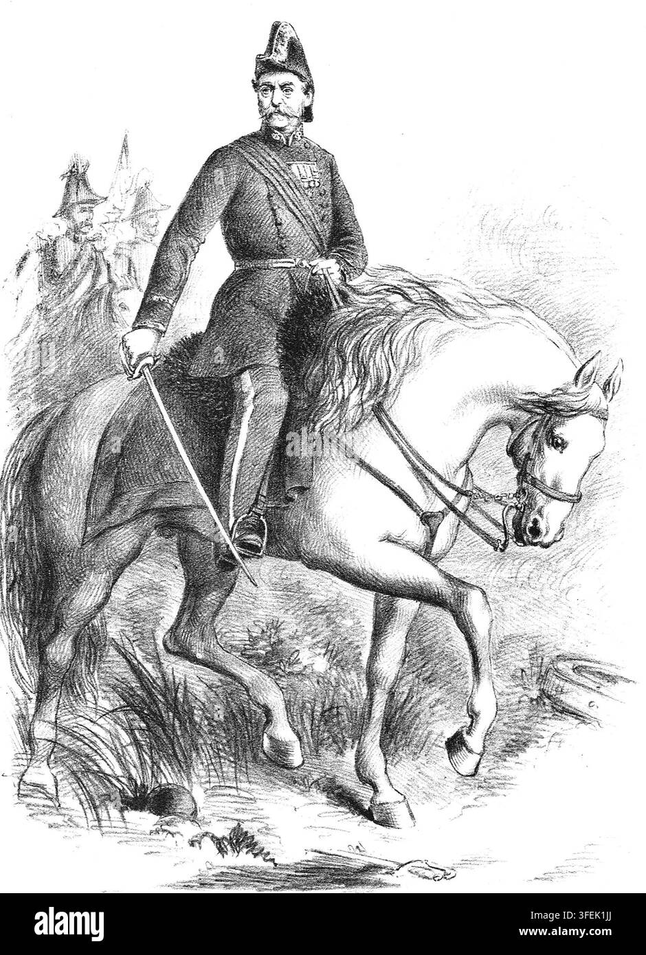 Maréchal Robert Cornelius Napier, 1810-1890, 1e baron Napier de Magdala Banque D'Images