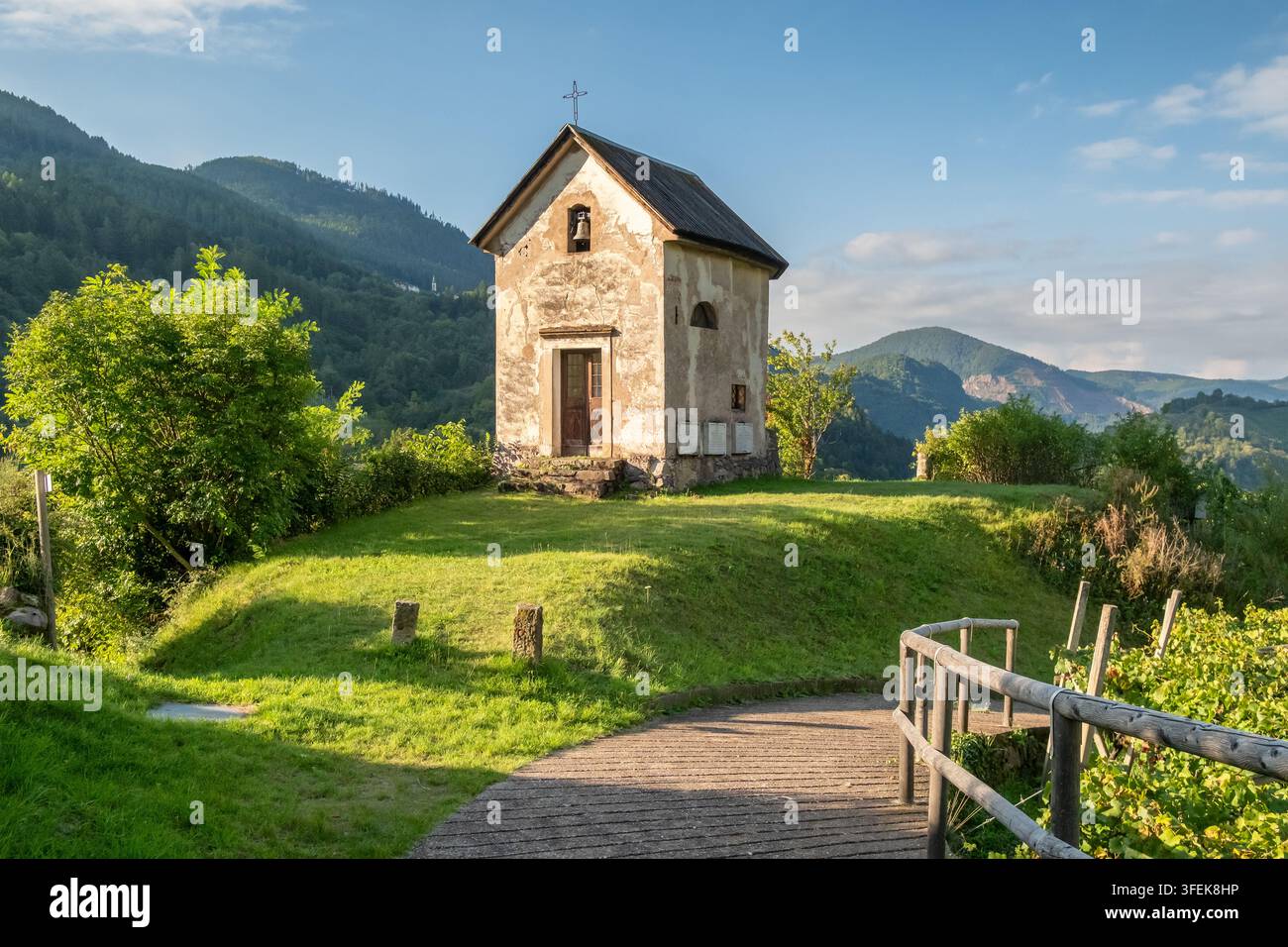 Chapelle de Sant'Antonio di Padova à Segonzano, Trentin, Italie Banque D'Images