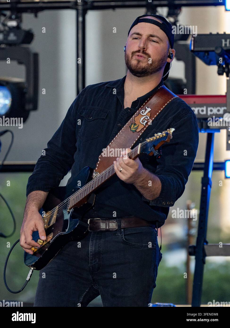 Ny. 04 sep., 2026. Jacob Garner sur scène pour la Citi Concert Series sur NBC TODAY avec Riley Green, Rockefeller Plaza, New York, NY, le 4 septembre 2026. Crédit : Simon Lindenblatt/Everett Collection/Alamy Live News Banque D'Images