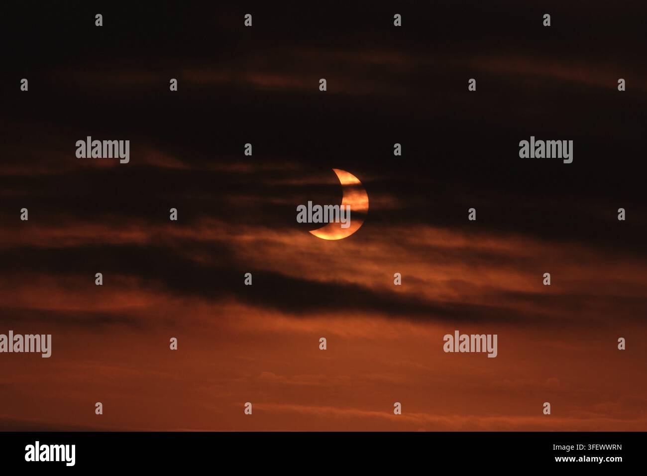 Espagne, Éclipse solaire totale, août 2026 Banque D'Images