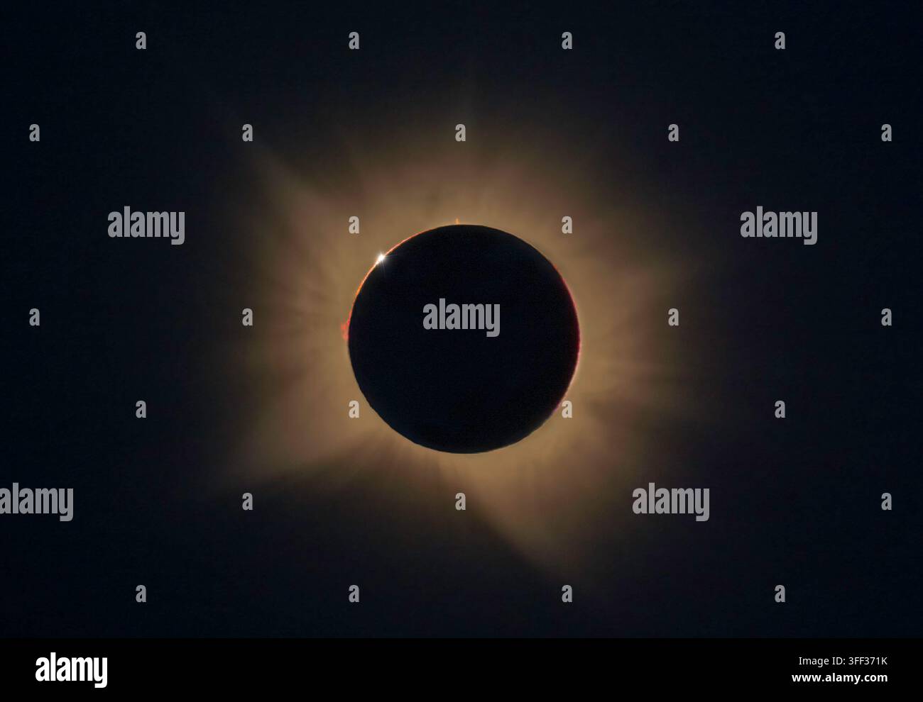 Éclipse totale du 12 août 2026 Banque D'Images