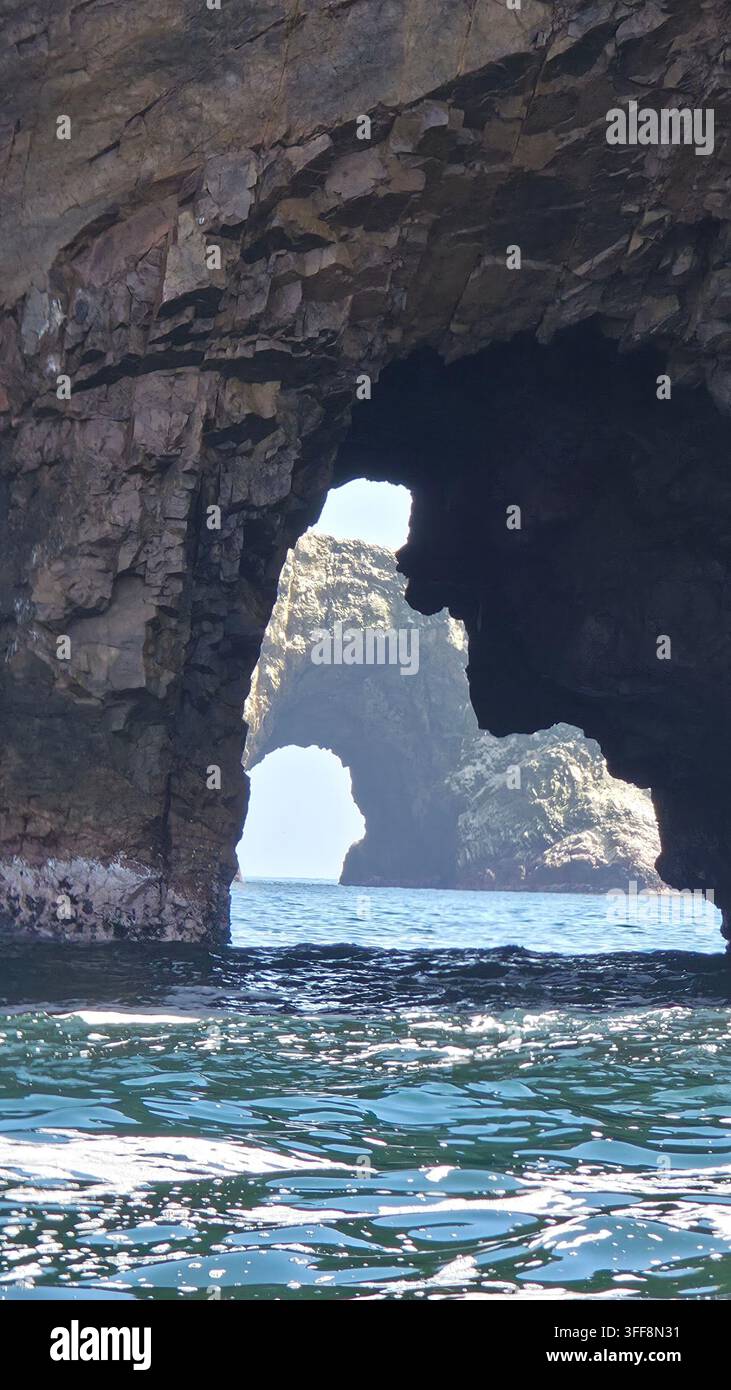 Îles Ballestas à Paracas, Pérou - Image de stock capturée avec un smartphone