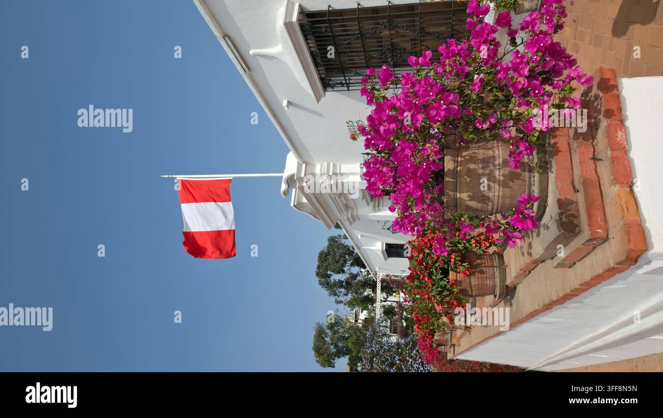 Beaux jardins au Pérou - Image de stock capturée avec un smartphone