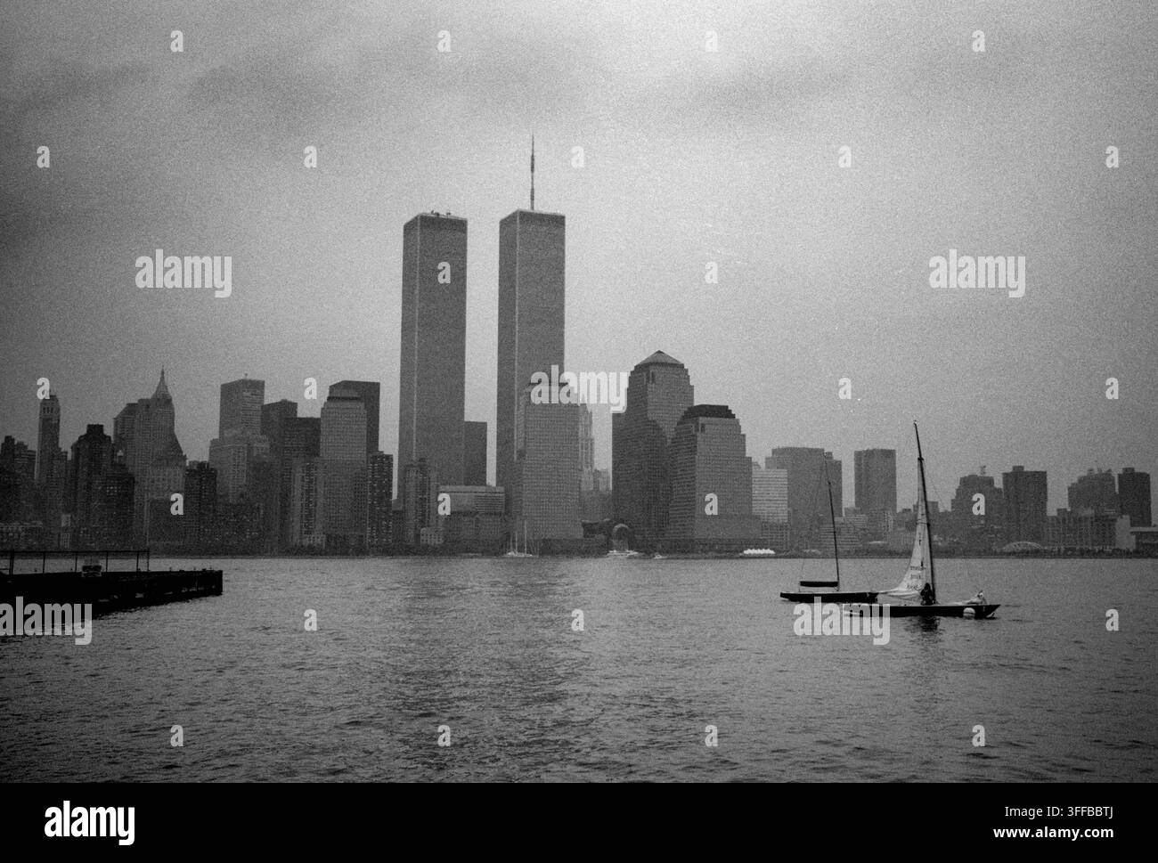 Photographies de fichier prises en septembre 2000 du World Trade Center (Tour jumelle) à Manhattan, Amérique, avant les attentats du 11 septembre. Banque D'Images