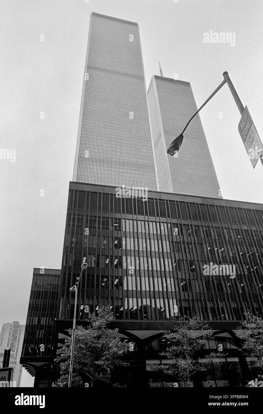 Photographies de fichier prises en septembre 2000 du World Trade Center (Tour jumelle) à Manhattan, Amérique, avant les attentats du 11 septembre. Banque D'Images