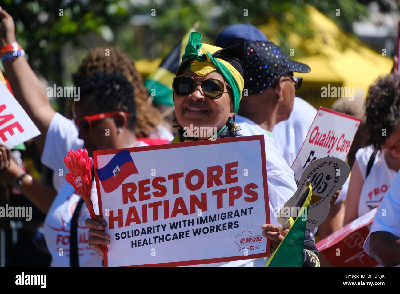 New York, NY, États-Unis. 7 sept. 2026. Les New-Yorkais assistent au 59e défilé annuel de la fête foraine West Indian-American Day le 7 septembre 2026 à Brooklyn, New York City. Credit : Katie Godowski/Media Punch/Alamy Live News Banque D'Images