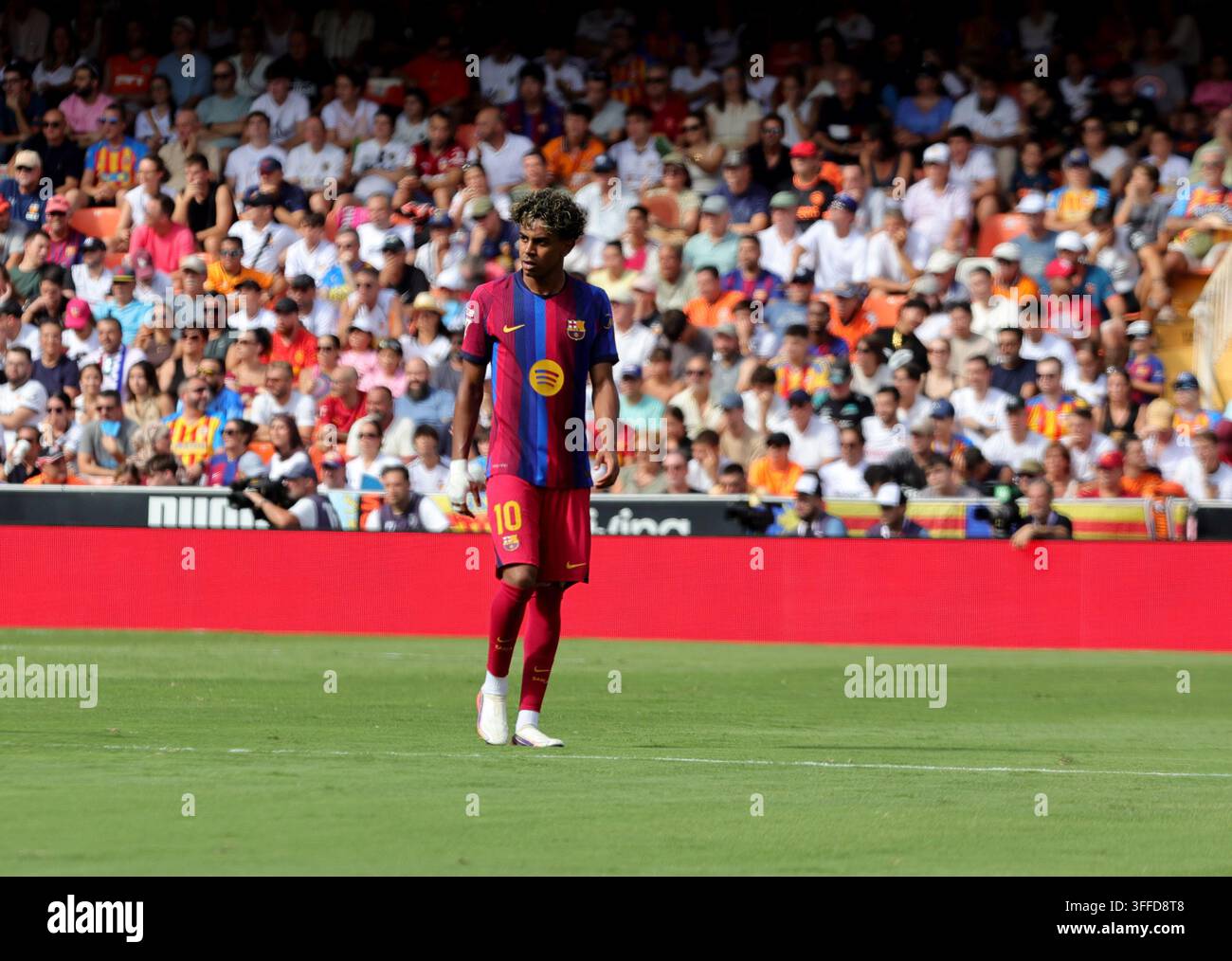 Lamine Yamal du FC Barcelone lors d'un match de La Liga Banque D'Images