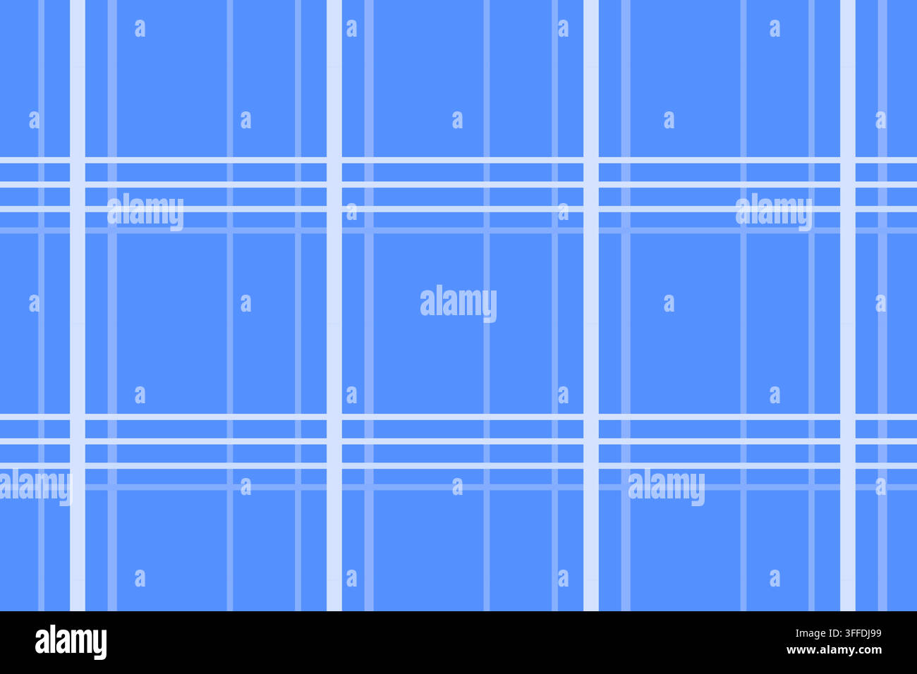 Fond vectoriel sans couture à motif écossais à carreaux bleus. Conception classique de texture en flanelle écossaise pour textiles, vêtements et emballage Illustration de Vecteur