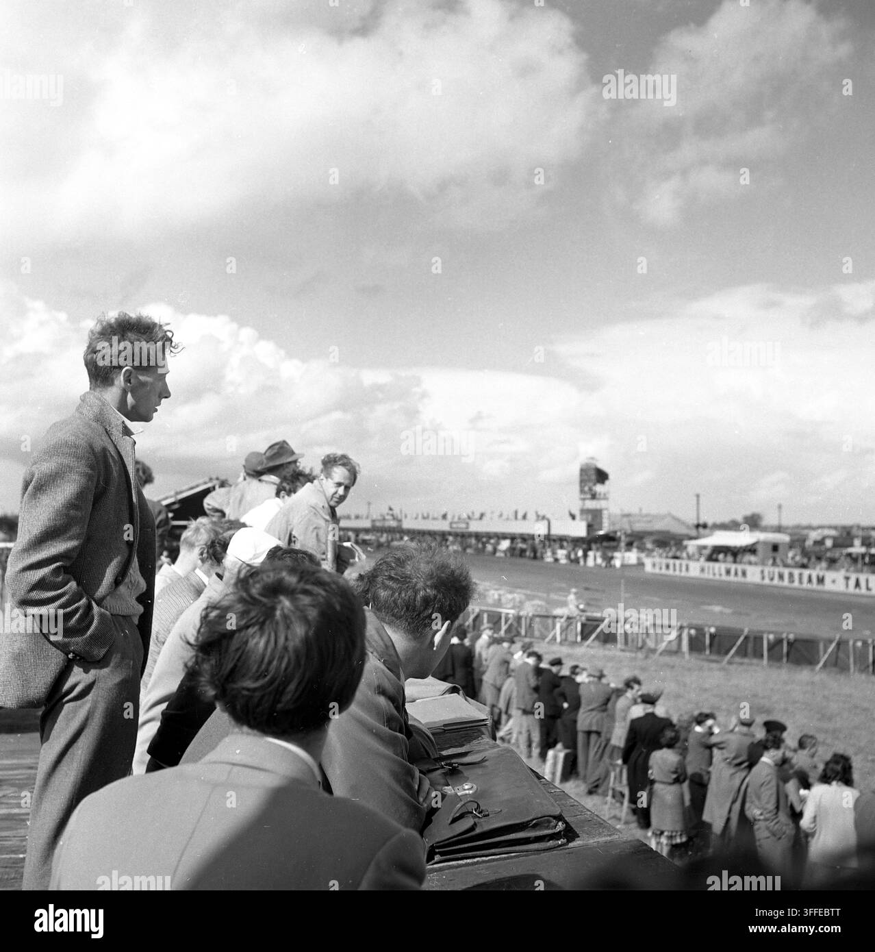 Course de voitures de tourisme, Silverstone 1956 Banque D'Images