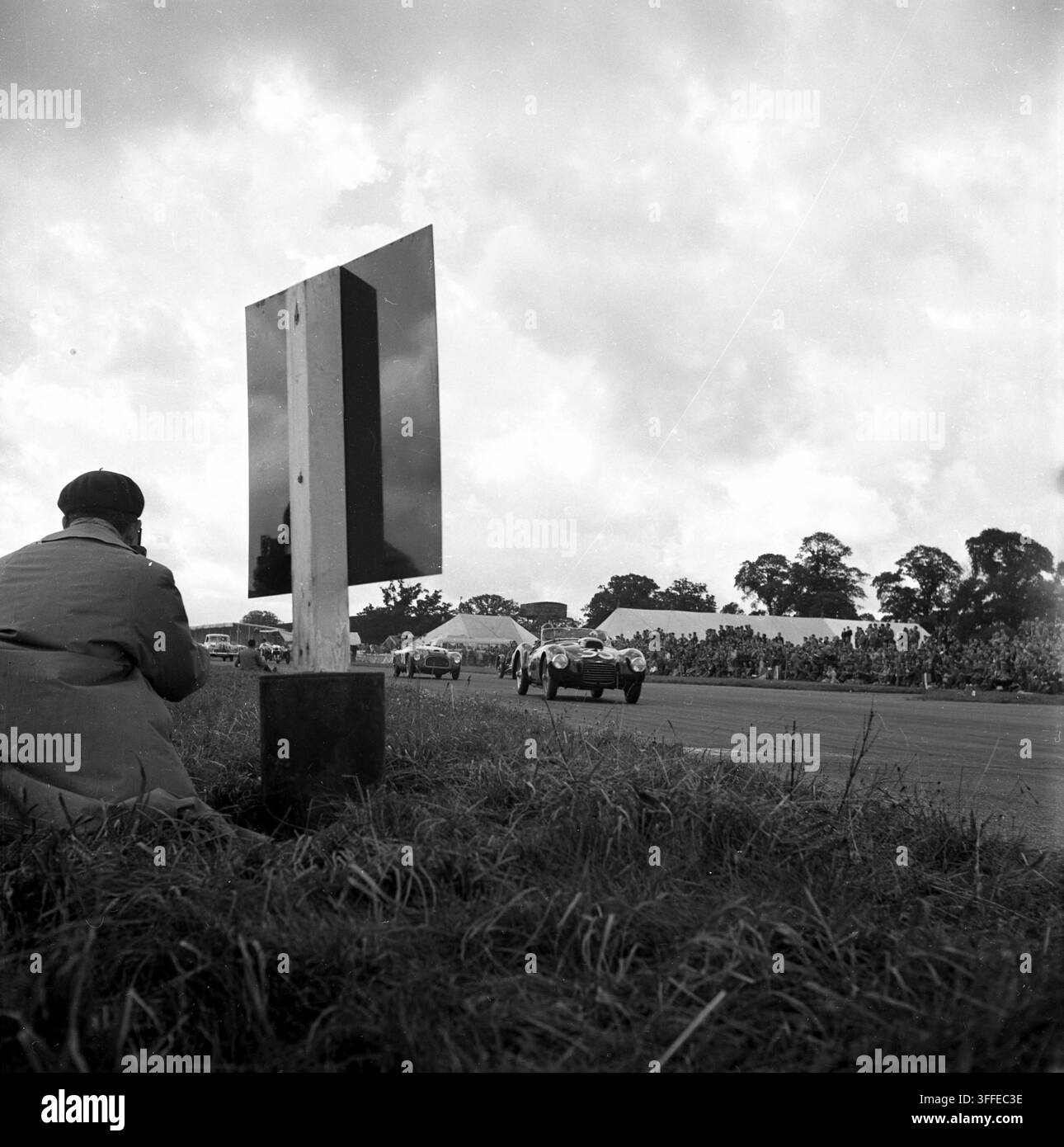 Course de voitures de tourisme, Silverstone 1956 Banque D'Images