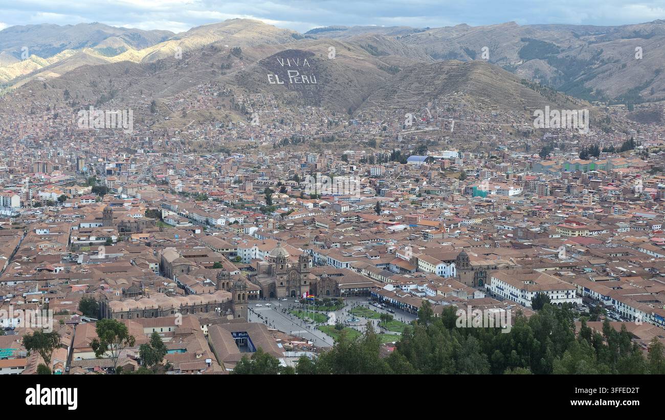 Viva le Pérou Cusco - Image de stock capturée avec un smartphone
