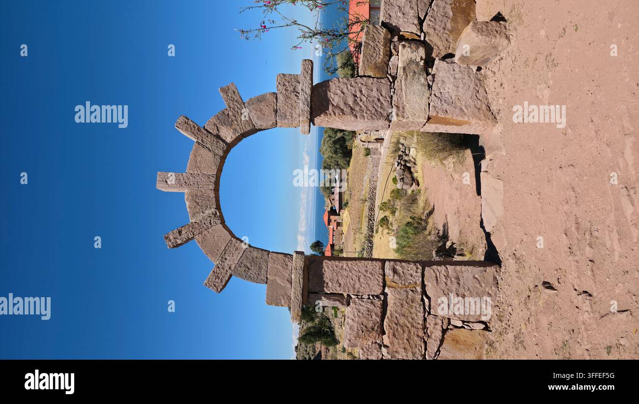 Île de Taquile Pérou - Image de stock capturée avec un smartphone