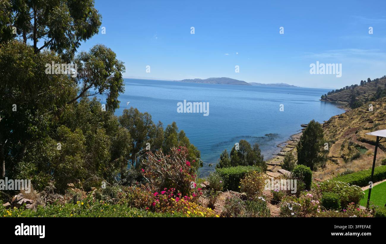Lac Titika – île de Taquile - Image de stock capturée avec un smartphone