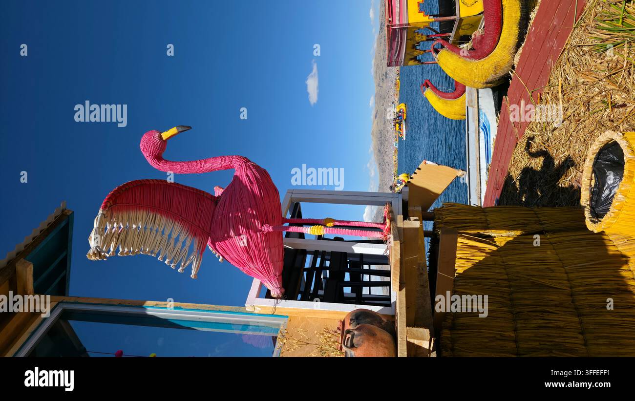 Uros -lac Titicaca - Image de stock capturée avec un smartphone