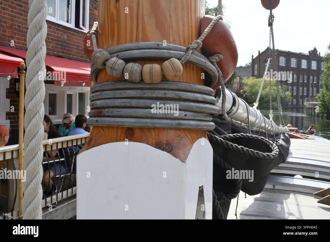 Mast Of Wherry Banque D'Images
