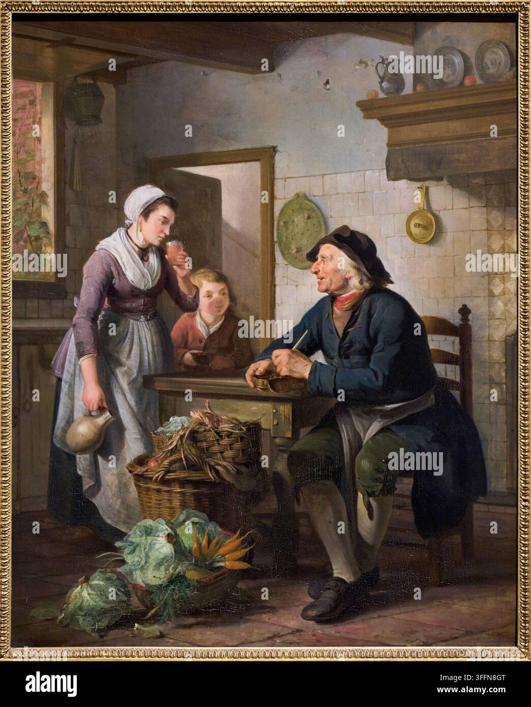 Visite matinale, 1796, Adriaan de Lelie (1755-1820), Rijksmuseum, Amsterdam, Pays-Bas Banque D'Images