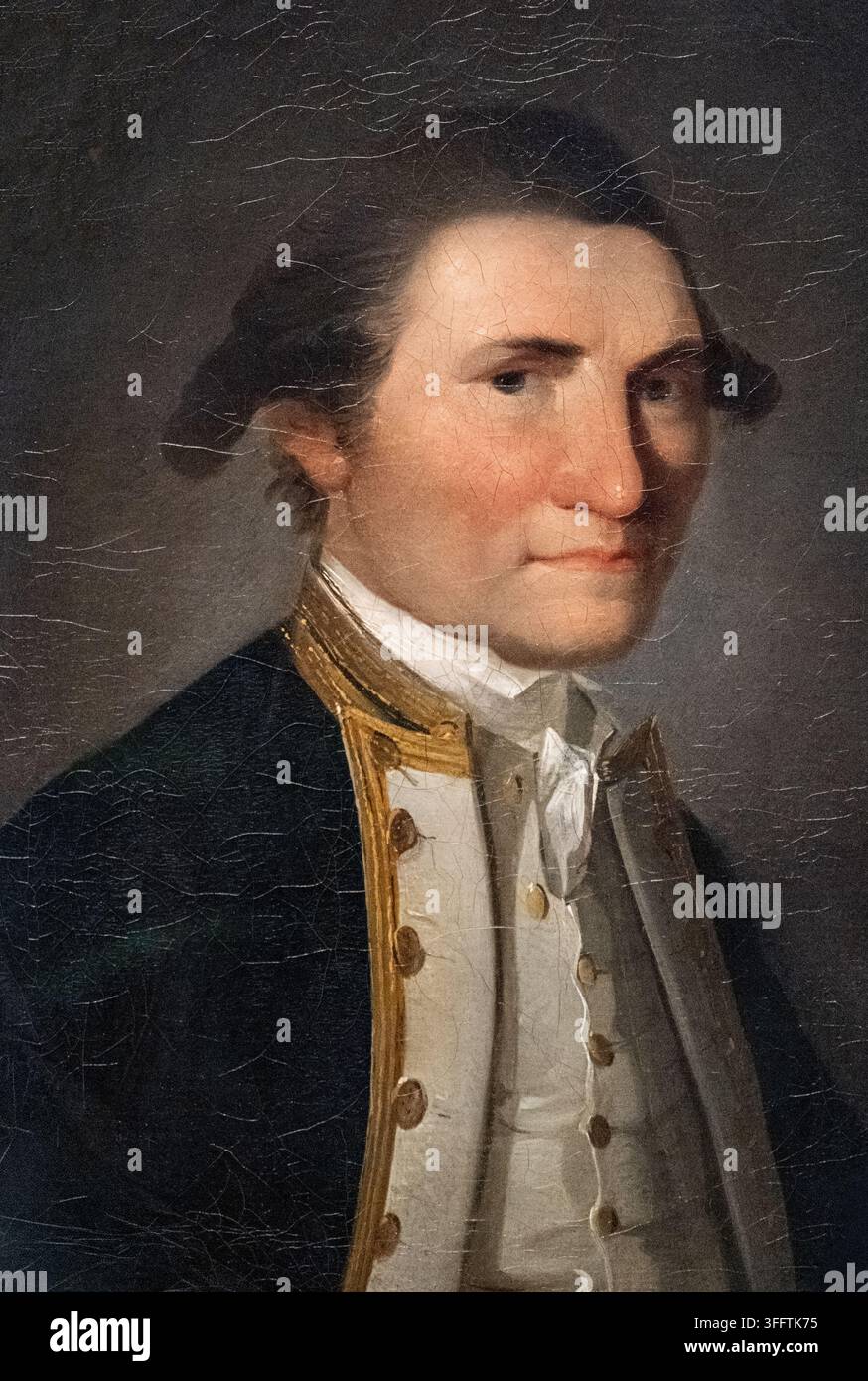 Portrait du capitaine James Cook par John Webber à la National Portrait Gallery à Londres Banque D'Images