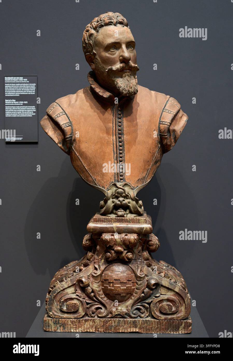 Buste d'un homme, 1606, Hendrik de Keyser I (1565-1621), Rijksmuseum, Amsterdam, Pays-Bas Banque D'Images